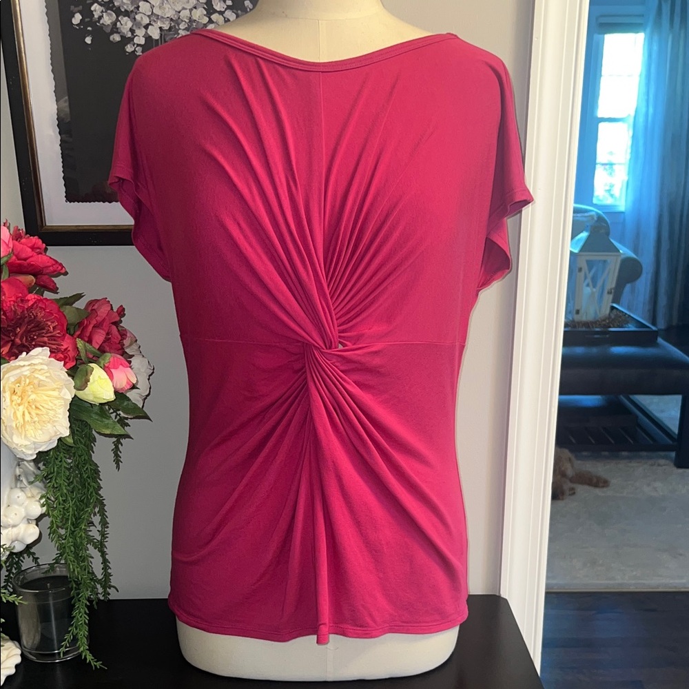 Trina Turk Elegant Twist-Front Top